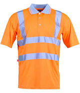 Warrior Hi-Vis Polo Shirt | Fluorescent Orange thumbnail 2