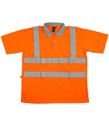 Warrior Hi-Vis Polo Shirt | Fluorescent Orange thumbnail 3
