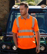 Warrior Hi-Vis Polo Shirt | Fluorescent Orange thumbnail 1