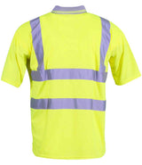 Warrior Hi-Vis Polo Shirt | Fluorescent Yellow thumbnail 4