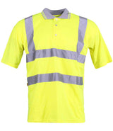 Warrior Hi-Vis Polo Shirt | Fluorescent Yellow thumbnail 2