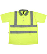 Warrior Hi-Vis Polo Shirt | Fluorescent Yellow thumbnail 3