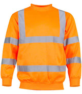 Warrior Hi-Vis Sweatshirt | Fluorescent Orange thumbnail 2