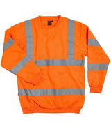 Warrior Hi-Vis Sweatshirt | Fluorescent Orange thumbnail 3