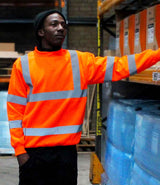 Warrior Hi-Vis Sweatshirt | Fluorescent Orange thumbnail 1