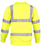 Warrior Hi-Vis Sweatshirt | Fluorescent Yellow thumbnail 4