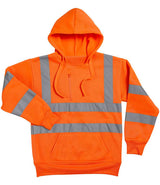 Warrior Hi-Vis Pull On Hoodie | Fluorescent Orange thumbnail 3