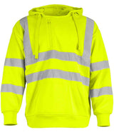 Warrior Hi-Vis Pull On Hoodie | Fluorescent Yellow thumbnail 2