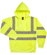 Warrior Hi-Vis Pull On Hoodie | Fluorescent Yellow thumbnail 3