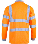 Warrior Hi-Vis Long Sleeve Polo Shirt | Orange thumbnail 4