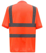 Yoko Hi-Vis Short Sleeve T-Shirt | Orange thumbnail 3