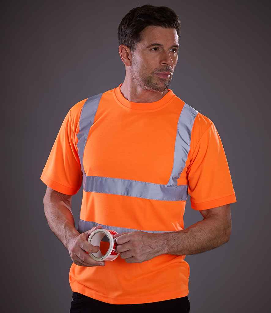 Yoko Hi-Vis Short Sleeve T-Shirt | Orange