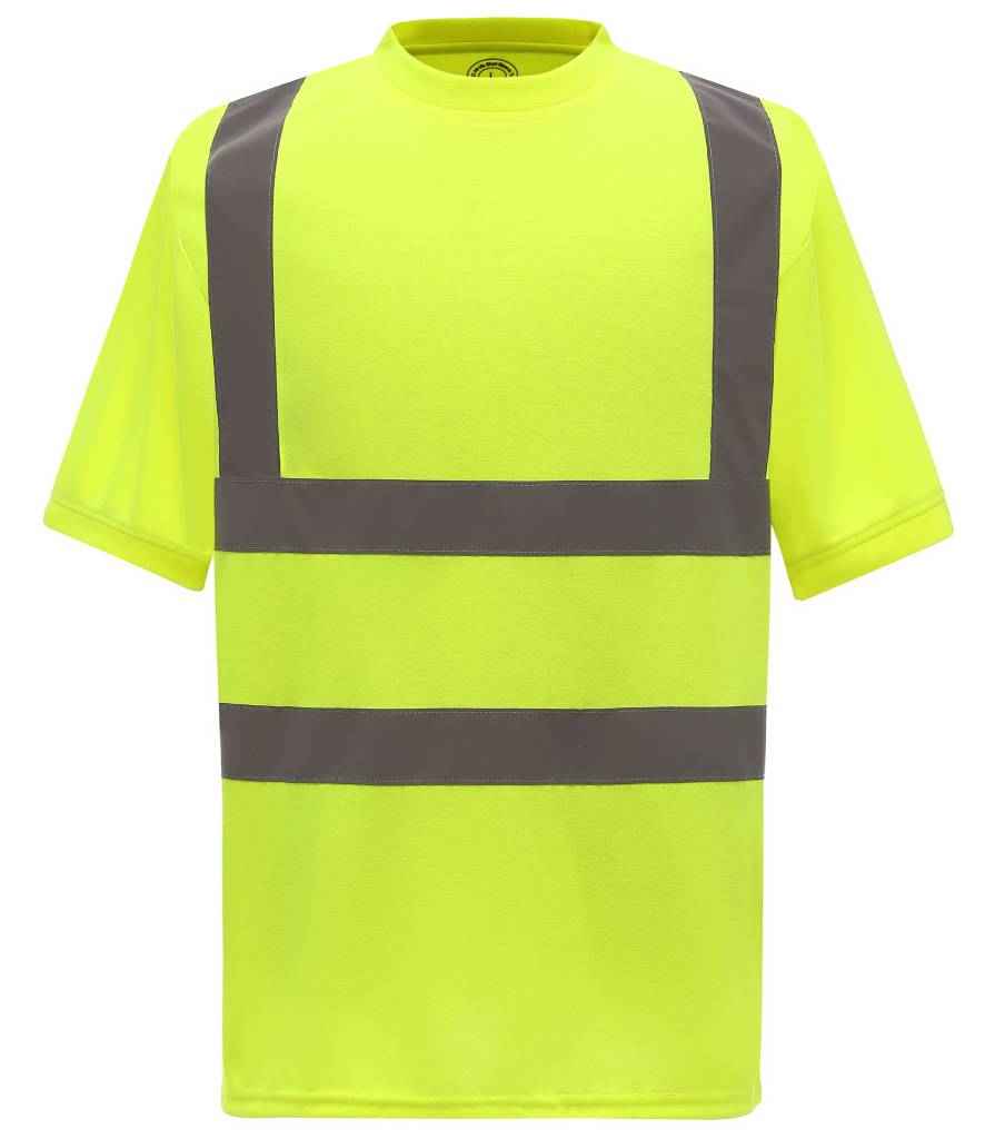 Yoko Hi-Vis Short Sleeve T-Shirt | Yellow