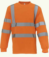 Yoko Hi-Vis Long Sleeve T-Shirt | Orange thumbnail 1