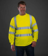Yoko Hi-Vis Long Sleeve T-Shirt | Yellow thumbnail 1