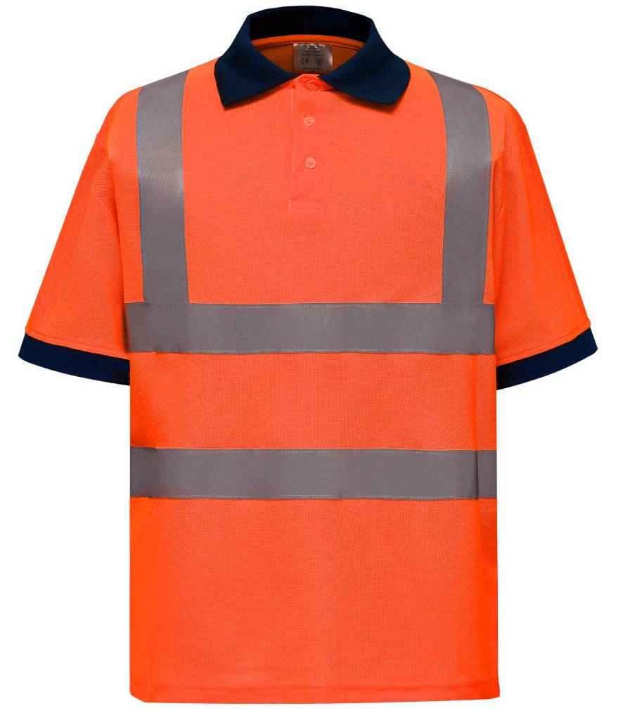 Yoko Hi-Vis Polo Shirt | Orange