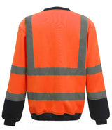Yoko Hi-Vis Sweatshirt | Orange/Navy thumbnail 2