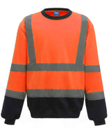 Yoko Hi-Vis Sweatshirt | Orange/Navy thumbnail 1
