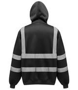 Yoko Hi-Vis Pull Over Hoodie | Black thumbnail 2