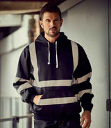 Yoko Hi-Vis Pull Over Hoodie | Navy thumbnail 1