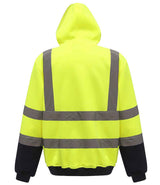 Yoko Hi-Vis Pull Over Hoodie | Yellow/Navy thumbnail 3