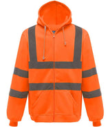 Yoko Hi-Vis Zip Hoodie | Orange thumbnail 1