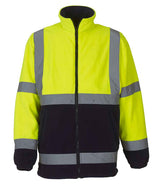 Yoko Hi-Vis Heavyweight Fleece Jacket | Yellow/Navy thumbnail 1