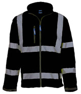 Yoko Hi-Vis Soft Shell Jacket | Black thumbnail 1
