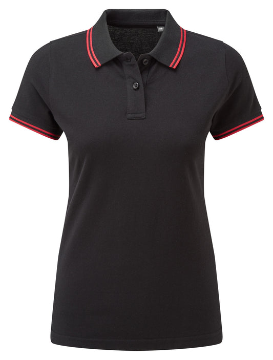Asquith & Fox Womens Classic Fit Tipped Polo