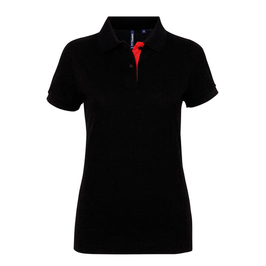 Asquith & Fox Womens Contrast Polo
