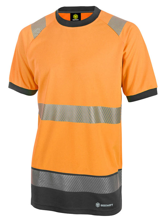 Beeswift Deltic Hi Vis Two Tone Short Sleeve T Shirt Class 2