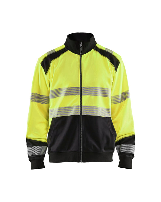 Blaklader 3558 Hi-Vis sweatshirt with full zip