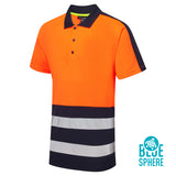 Essentials Hi-Vis Eco Coolair Orange Polo Shirt thumbnail 1