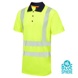 Essentials Hi-Vis Eco CoolMax Yellow Polo thumbnail 1