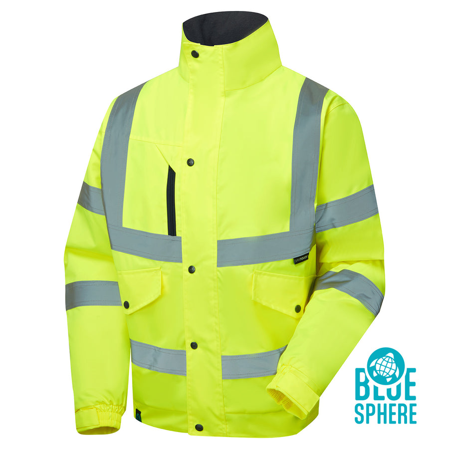Supertouch Eco Hi Vis Yellow Bomber Jacket