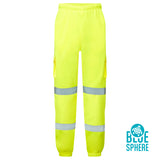 Supertouch Eco Hi Vis Yellow Jogging Bottoms thumbnail 1