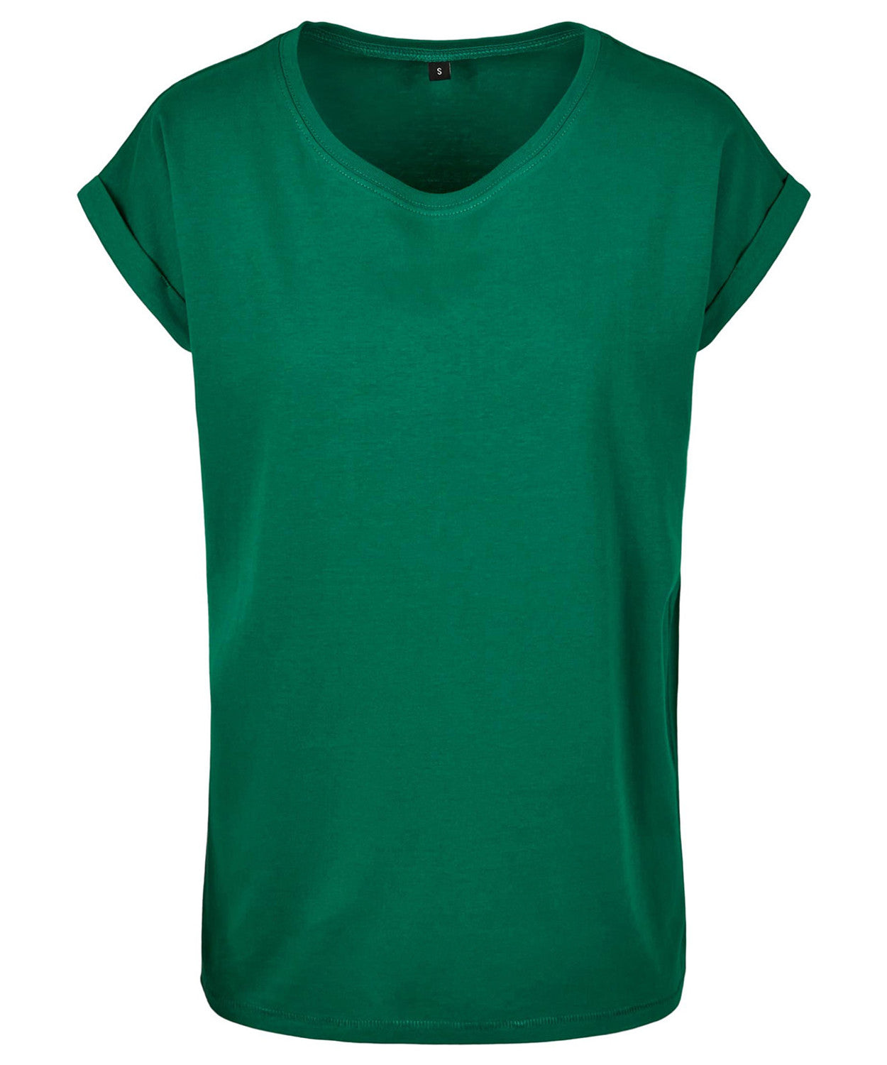 Build Your Brand Women's extended shoulder Tee