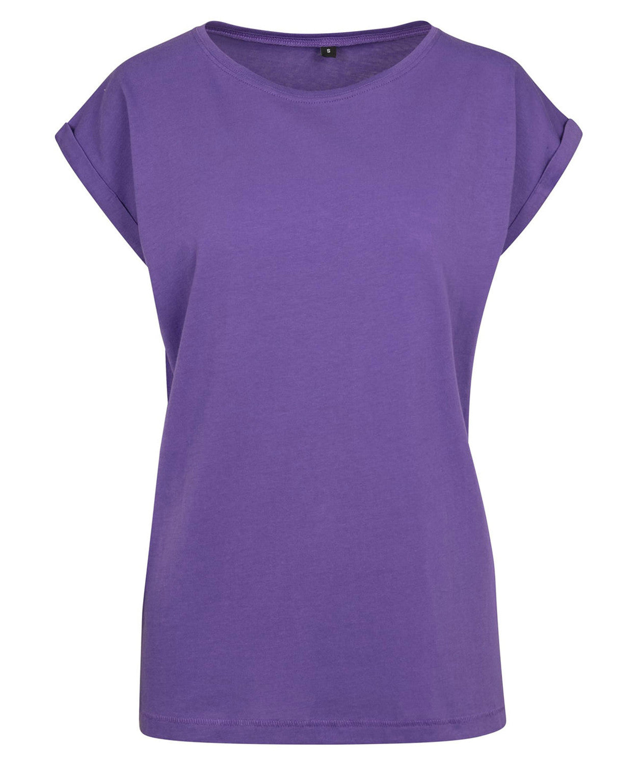 Build Your Brand Women's extended shoulder Tee