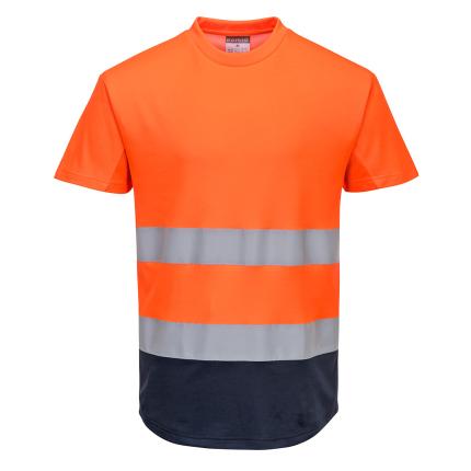 Portwest Hi-Vis Contrast Mesh Insert T-Shirt S/S