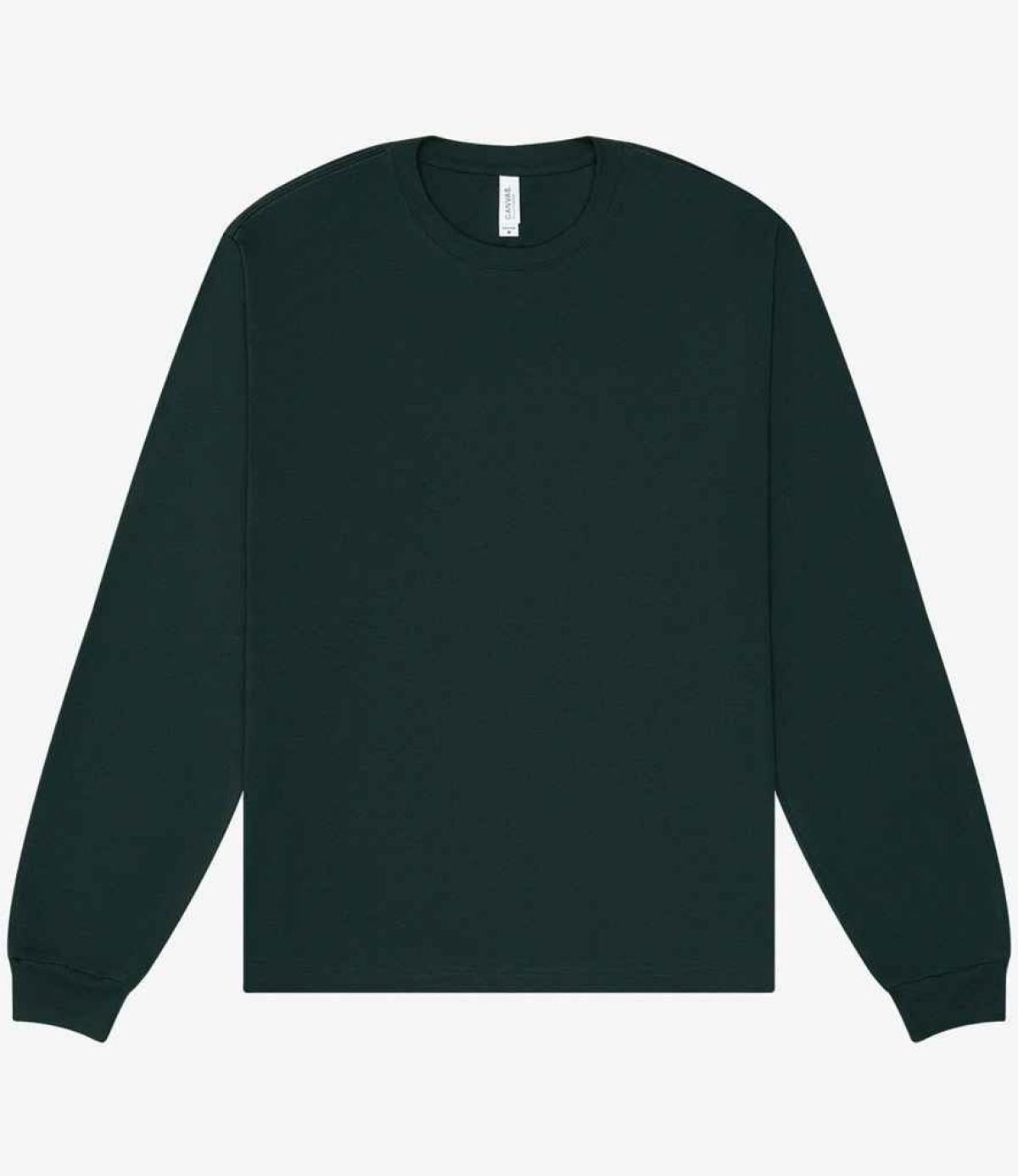 Canvas Unisex Heavyweight Long Sleeve Boxy T-Shirt