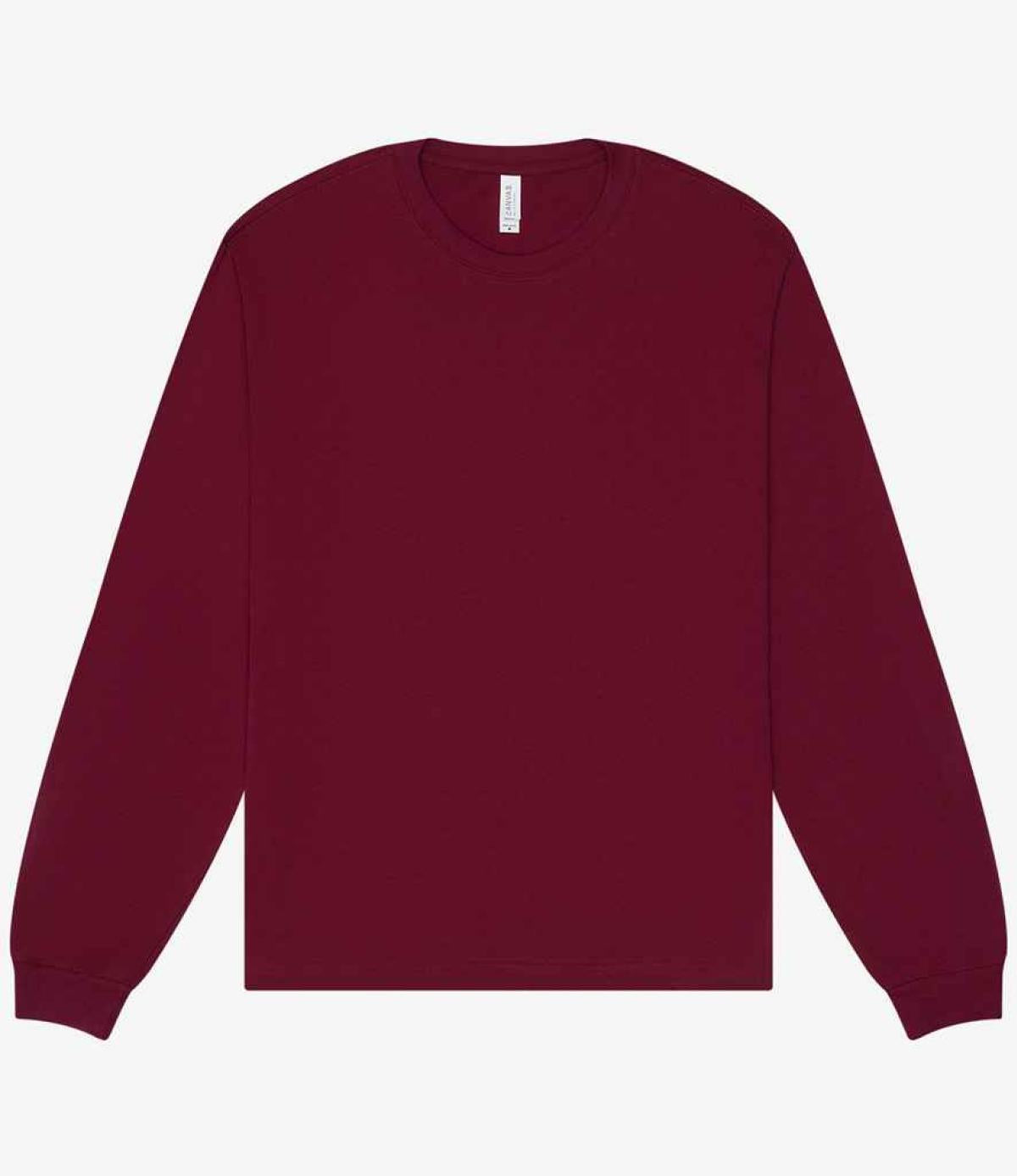 Canvas Unisex Heavyweight Long Sleeve Boxy T-Shirt