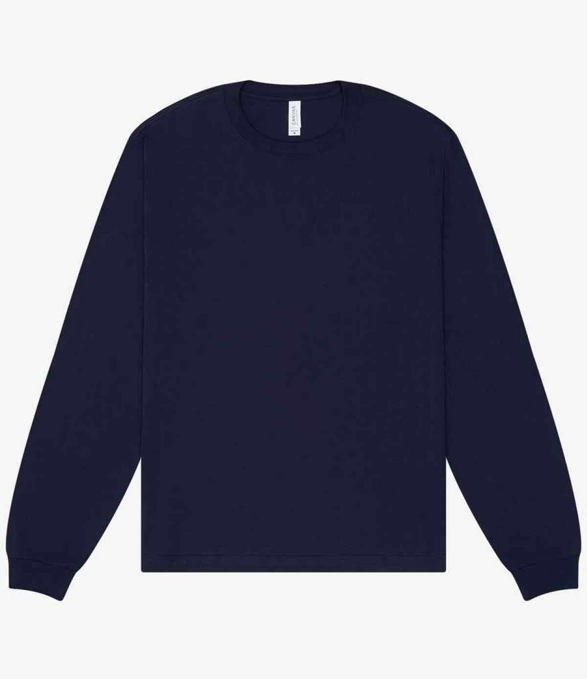 Canvas Unisex Heavyweight Long Sleeve Boxy T-Shirt