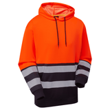 Essentials Hi-Vis Eco CottonCool Orange/Navy Hoodie thumbnail 1