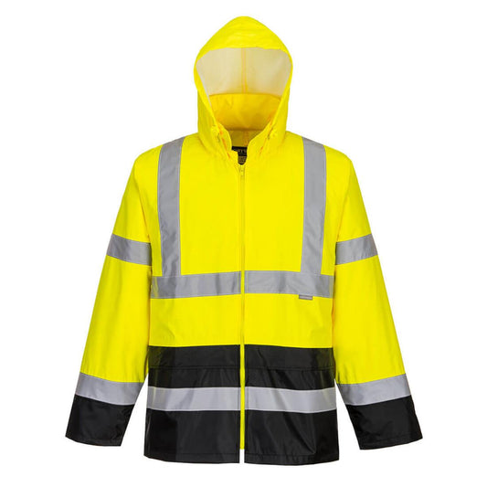 Portwest Hi-Vis Contrast Classic Rain Jacket