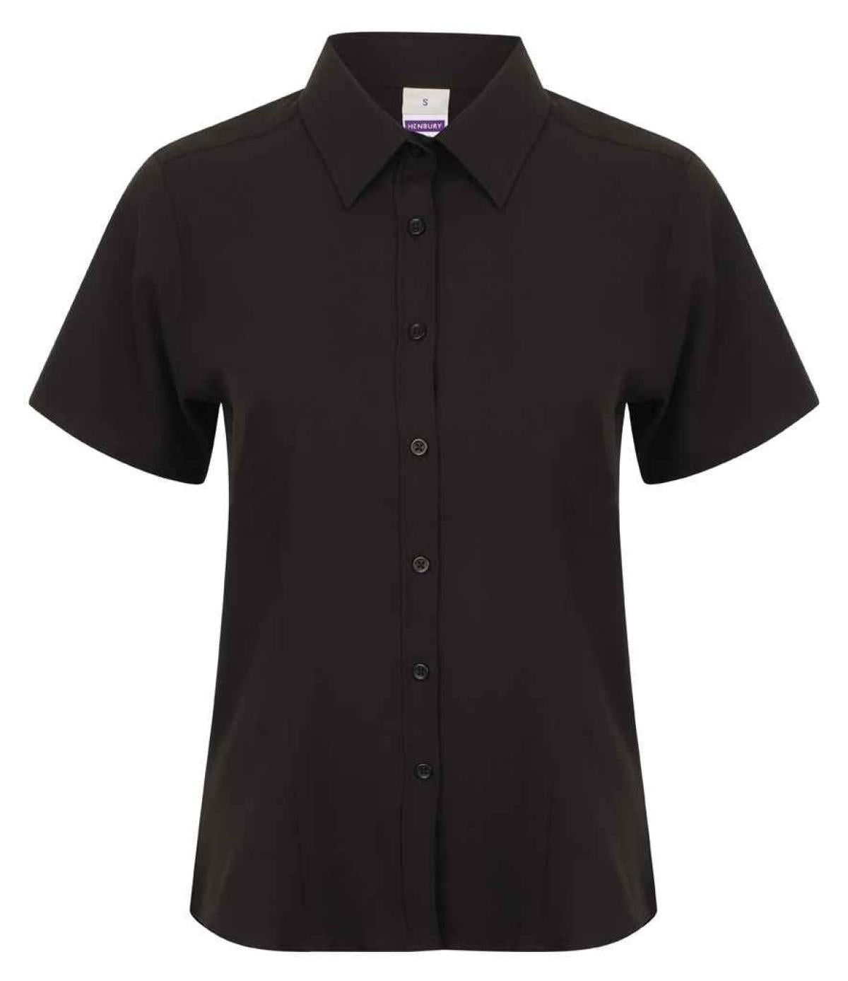 Henbury Ladies Short Sleeve Wicking Shirt