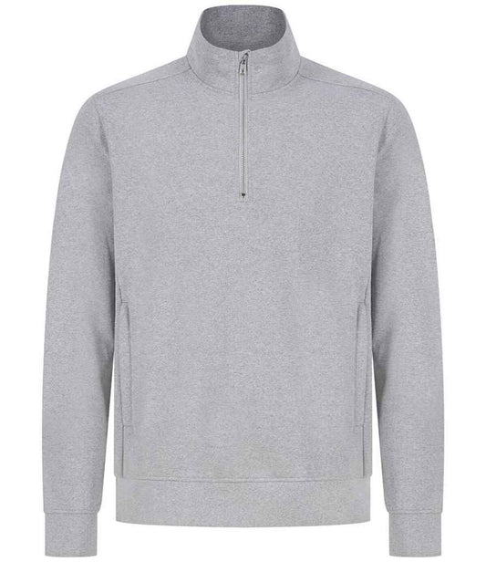 Henbury Unisex Sustainable 1/4 Zip Sweatshirt