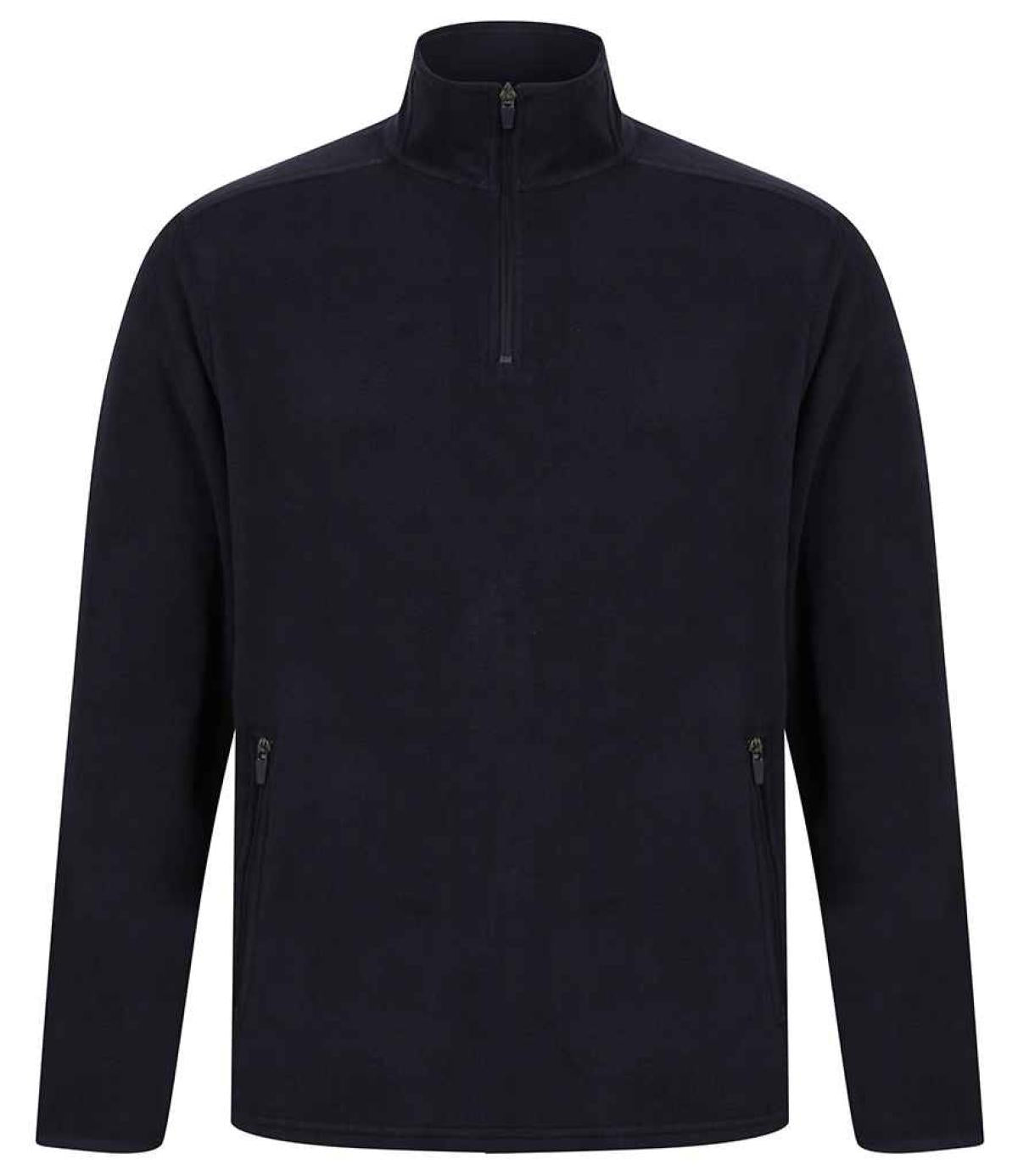 Henbury Zip Neck Micro Fleece