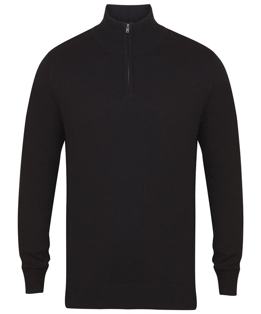 Henbury 1/4 zip Jumper