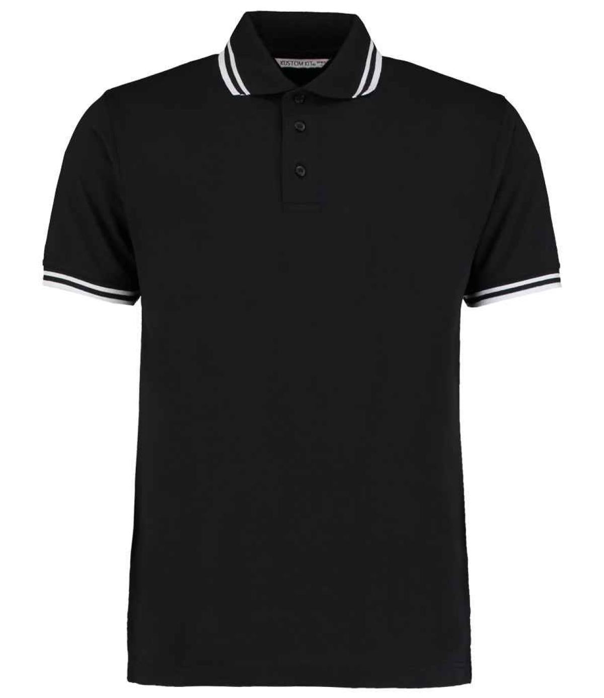 Kustom Kit Contrast Tipped Poly/Cotton Piqué Polo Shirt
