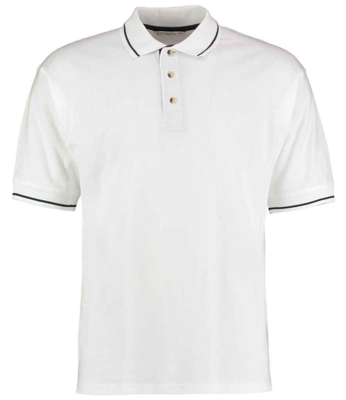 Kustom Kit St Mellion Tipped Cotton Piqué Polo Shirt